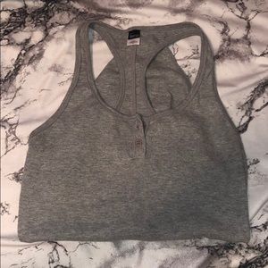 Simple grey body suit